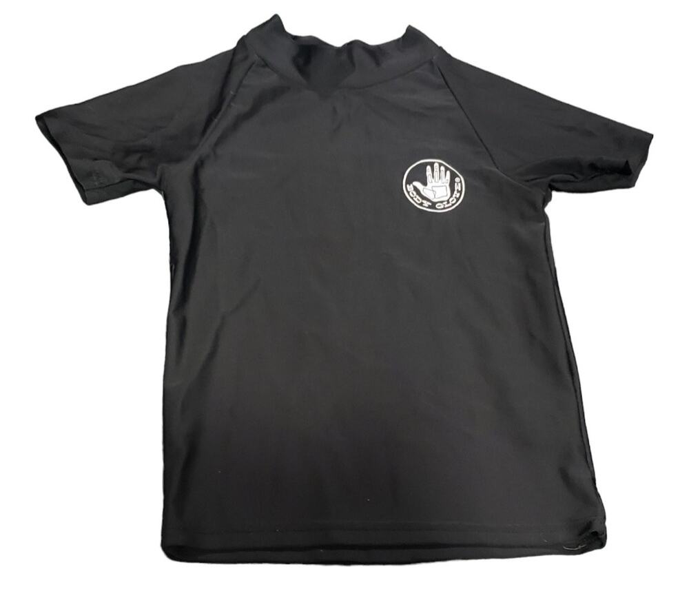 Body Glove Black Short Sleeved Swim Rash Guard UPF 50+ Sun Protection Swim Shirt